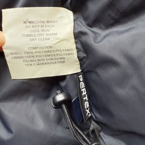 VINTAGE PEAK PERFORMANCE 365 R&D DOWN PUFFY VEST PERTEX MENS XS - Picture 9 of 14